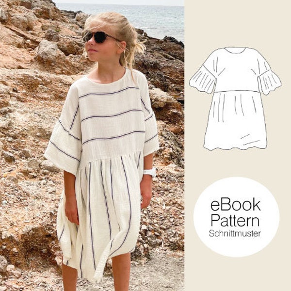 LOELLA Dress Schnittmuster / für Musselin und Webstoffe / PDF Download