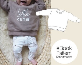 Basic-Sweater Baby  / Schnittmuster PDF