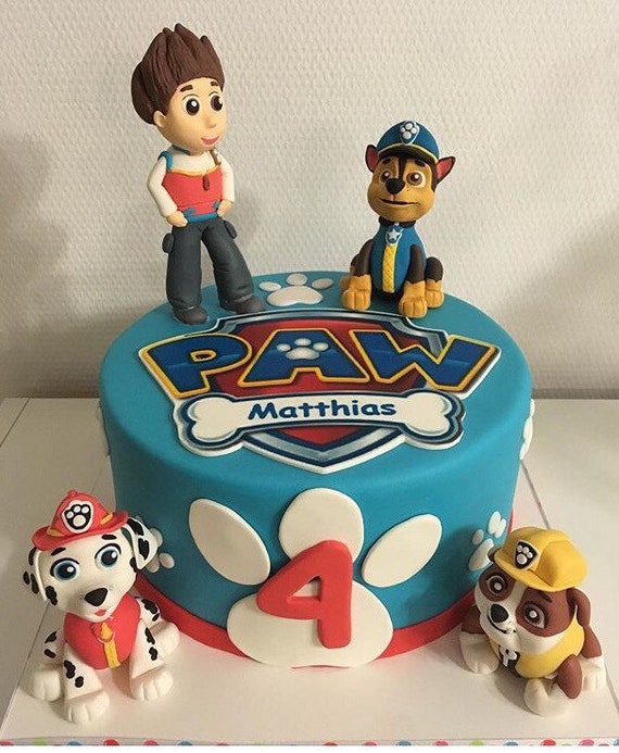 Figuras de fondant, decoración de tartas Patrulla Canina. El precio es por  1 figura cada uno. -  México