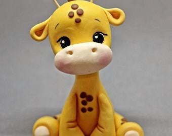 Fondant figures, cake decoration giraffe