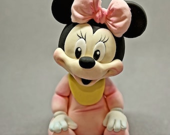 Fondant figures, cake decoration Baby Minnie Mouse