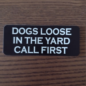 beware of the dog sign dog in yard do not knock ring bell guard dogs sign adhesive black / white keep out sign home business sign