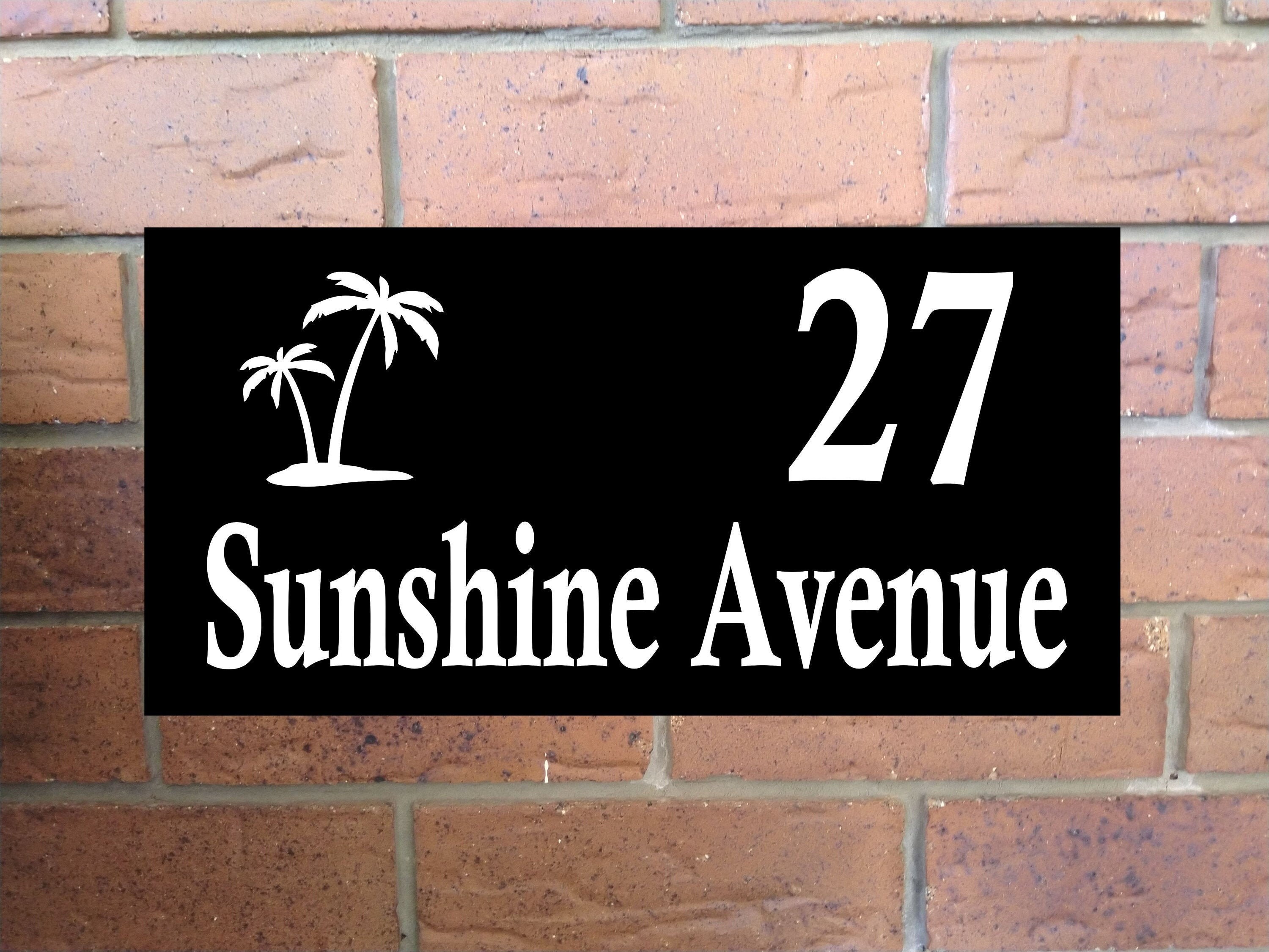 Personalised House Number Street Name Plaque Acrylic Sign Etsy Australia