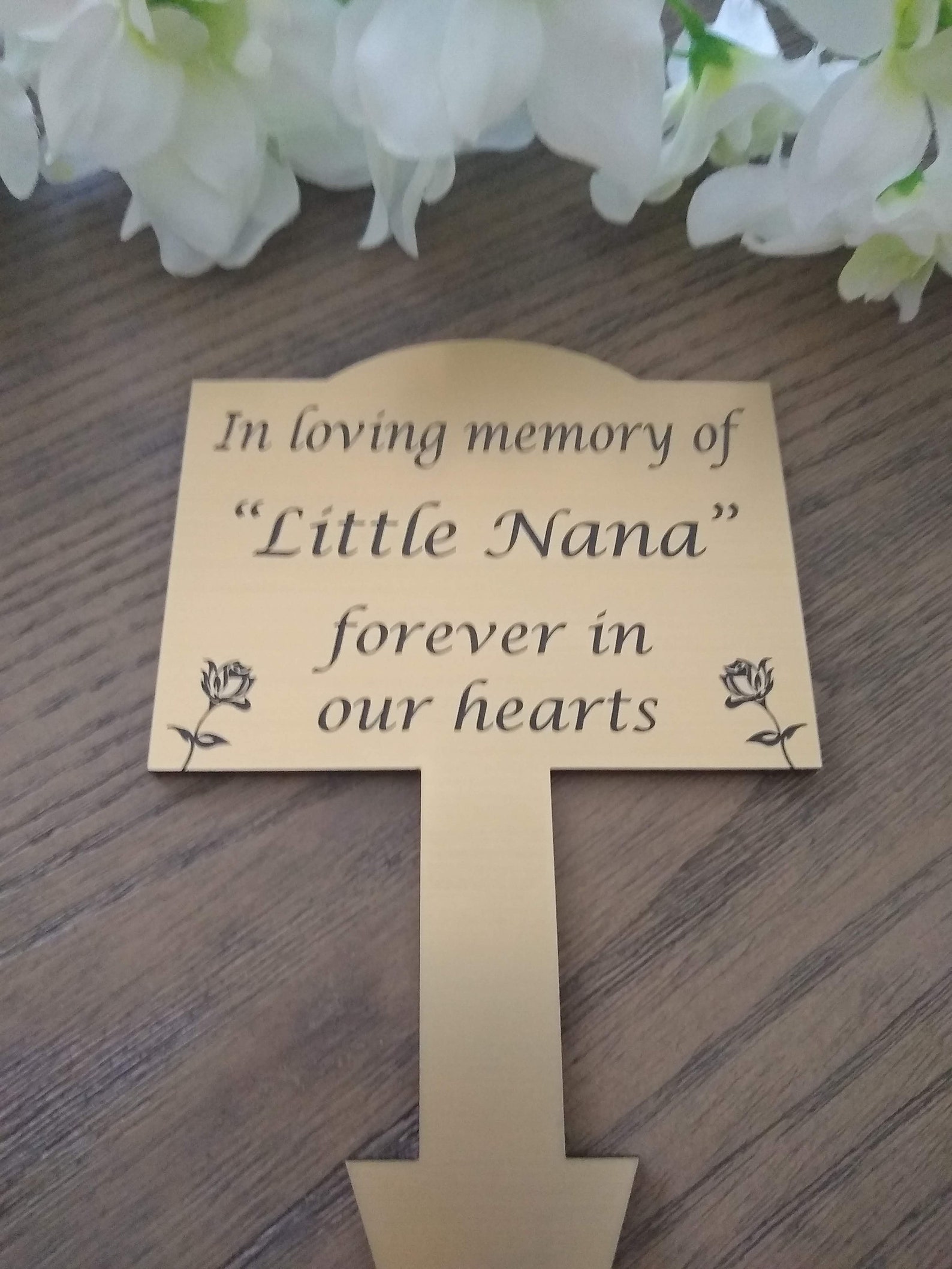 Personalised Pet Memorial Plaque Urns & Memorials Brass Effect Etsy
