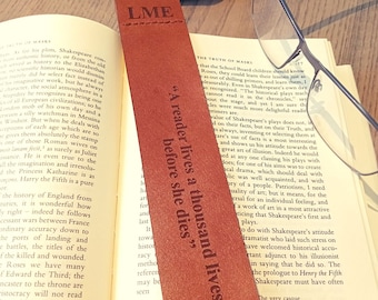 Personalised Leather bookmark Real Kangaroo Leather Personalised Bookmark Book Lovers Gift Bible Bookmark Book Club Reading Club School