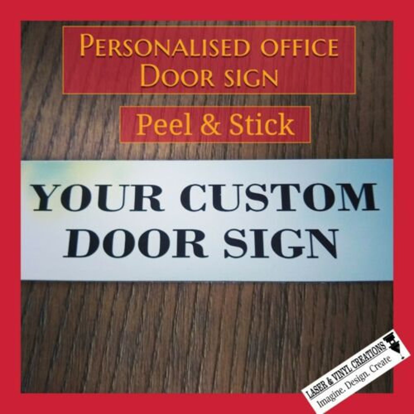 Personalised Office Door Name Plate Business Door Signs Shop Etsy