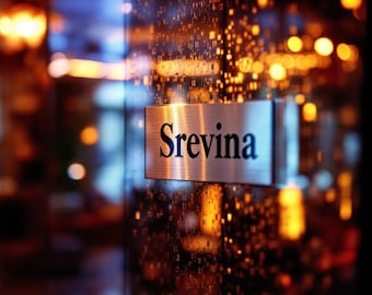 140mm x 50mm Custom Adhesive door sign
