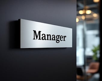 140mm x 50mm Custom Adhesive door sign