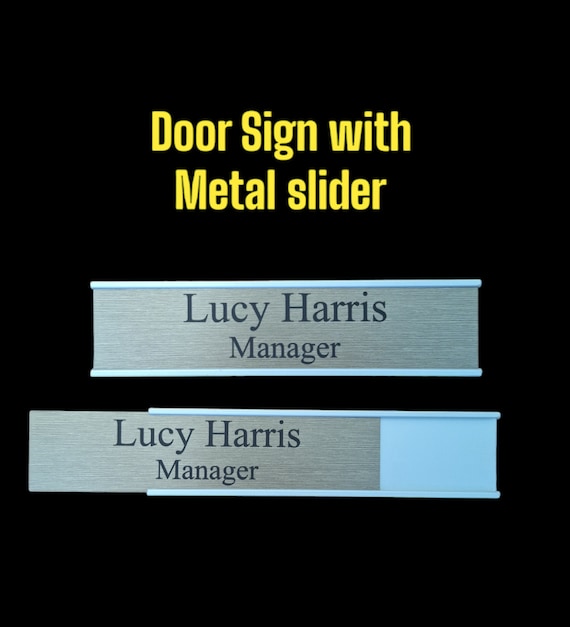 Insegna In Metallo Personalizzata – Qualsiasi Testo, Per Porta O Parete, Interna/esterna, Fatta A Mano UK