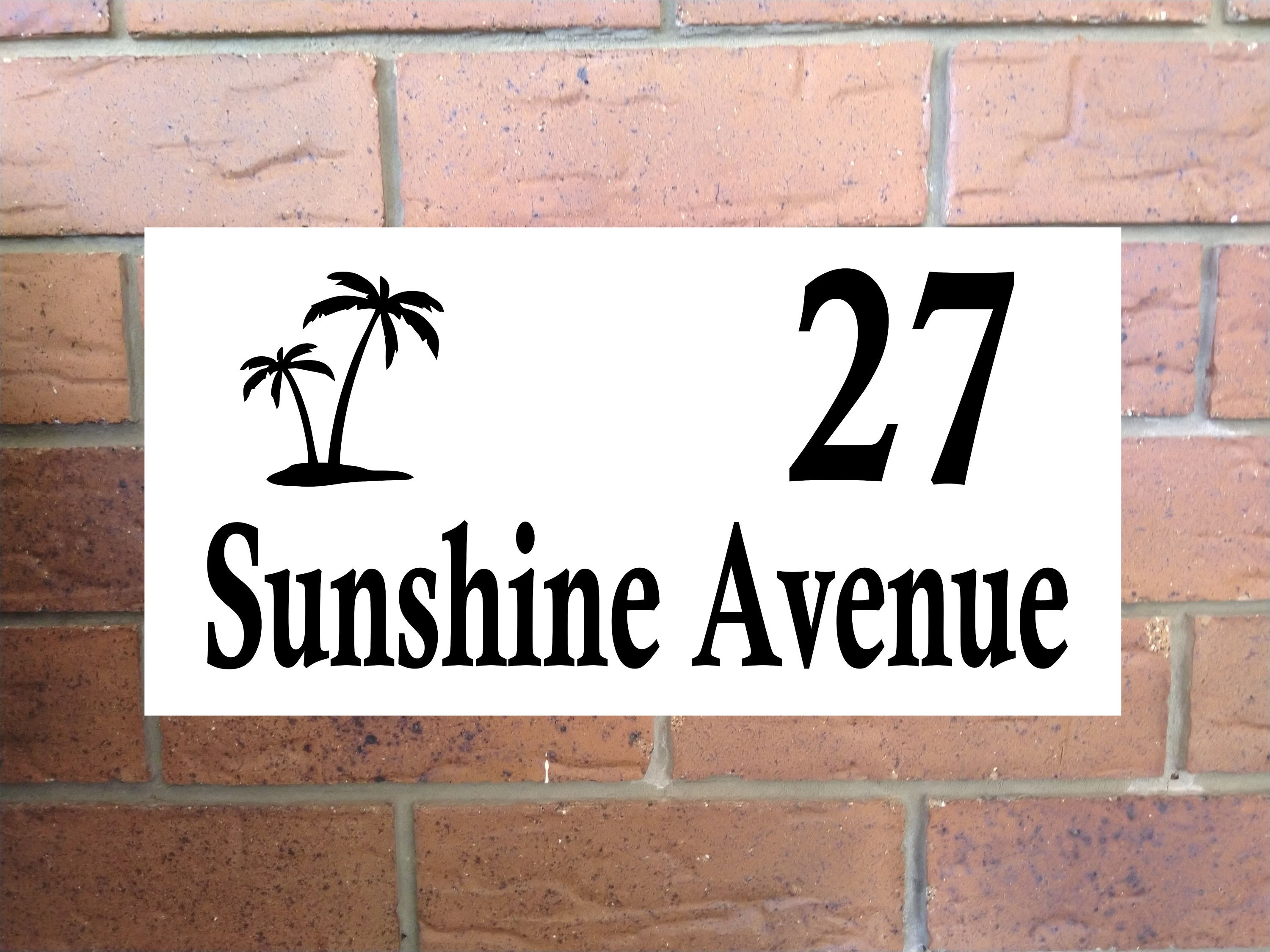 Personalised House Number Street Name Plaque Acrylic Sign Etsy Australia