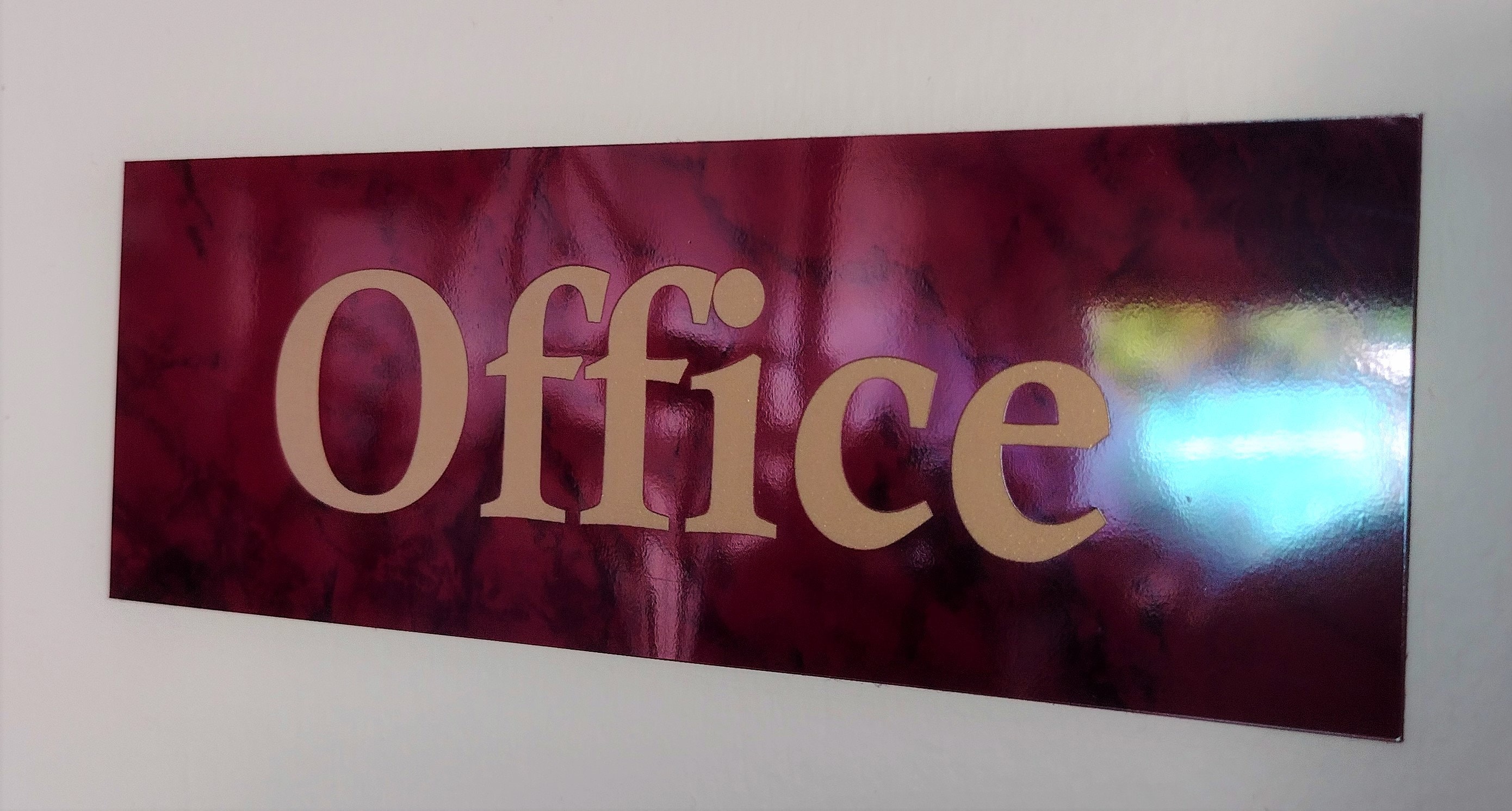 Custom & Personalised Adhesive office door name plate Various Etsy