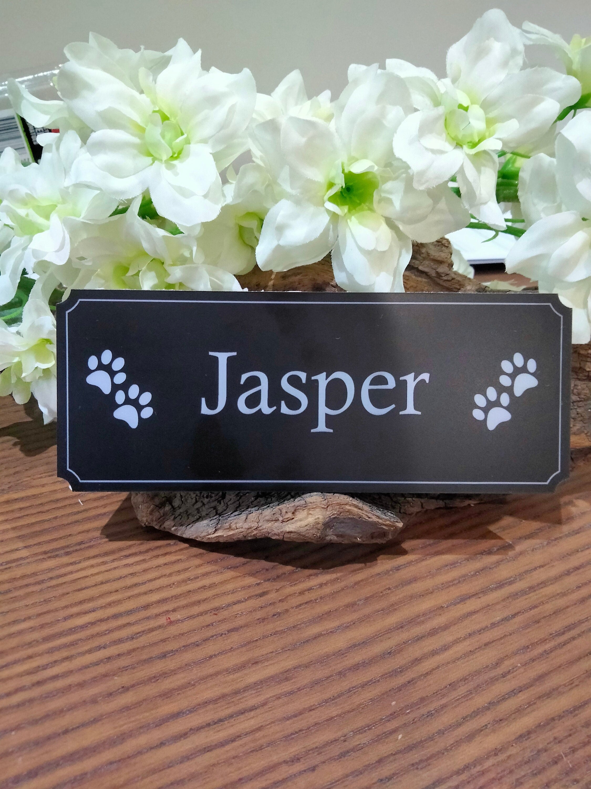Pet Name Plaque Personalised House Kennel Dog Bone Adhesive Sign Wall Plaque Pet Name Plaque Personalised House Kennel Dog Bone Adhesive Sign Wall Plaque