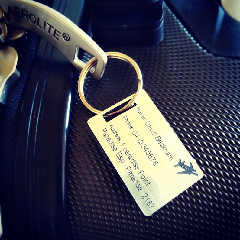 Personalised Travel Tag Travel Tags Travel Tag Suitcase Etsy Australia