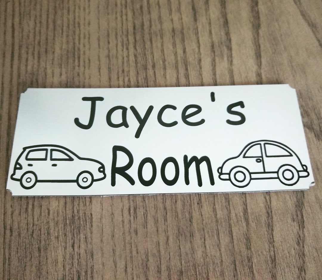 Personalised Bedroom Door Name Sign Adhesive Sign Nursery Room Etsy