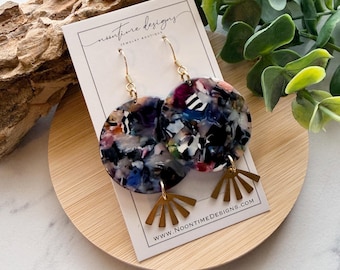 5.00 ACRYLIC EARRING SALE!  Acrylic Disc Earrings, Sun Ray Earrings, Trendy Earrings, Gift For Her