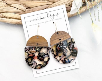 5.00 ACRYLIC EARRING SALE!  Acrylic & Wood Earring  //  Multicolor Earring  // Acrylic Earring // Wood Earrings // Trendy Earrings