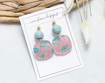 5.00 ACRYLIC EARRING SALE!  Sea Turtle Acrylic Earrings, Acrylic Earrings, Summer Earrings, Turtle Earrings, Pink Earrings, Turtle Gift