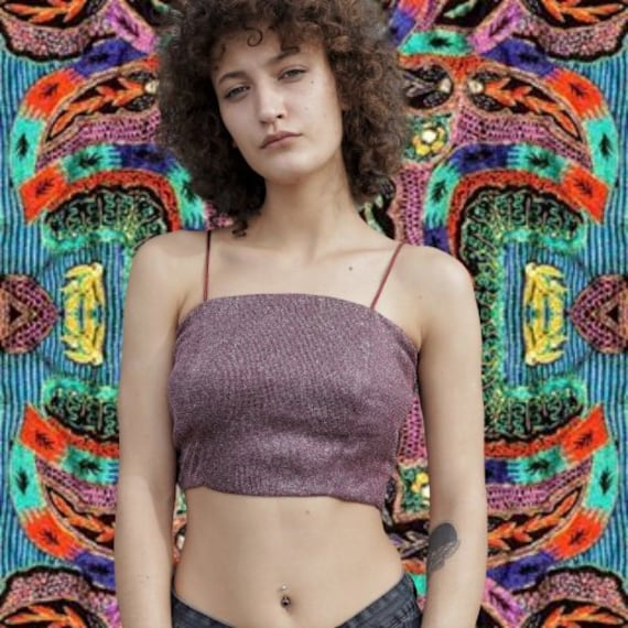 silver rave top