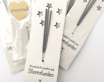 Give away sparklers, gift items made from handmade paper