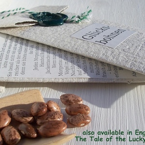 Fagioli fortunati Mindfulness Fiaba in una borsa regalo fatta a mano
