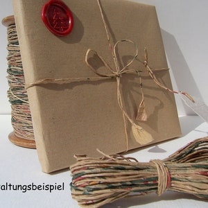 15 m Kraft Paper Cords, Recycled Gift Wrapping Twine image 3