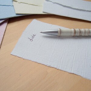 Romantisches Briefset rosa, Büttenpapier Briefpapier mit Spitze Bild 5