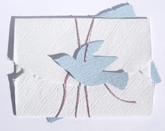 handmade letter set carrier pigeon