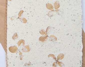 Handmade card hydrangea blossoms