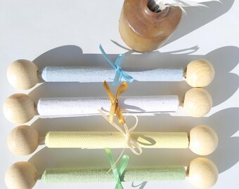Voucher roll handmade paper colored