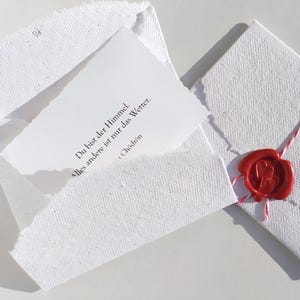 Kleiner Liebesbrief mit Siegel, gefüllter Mini-Brief mit Liebeserklärung