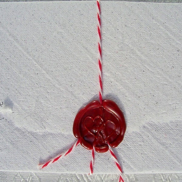 Loveletter with Seal and Handlettering Handmade Paper, Filled Love Letter Gift