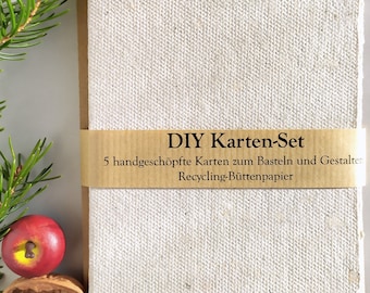 5 natural handmade cards for crafting and designing