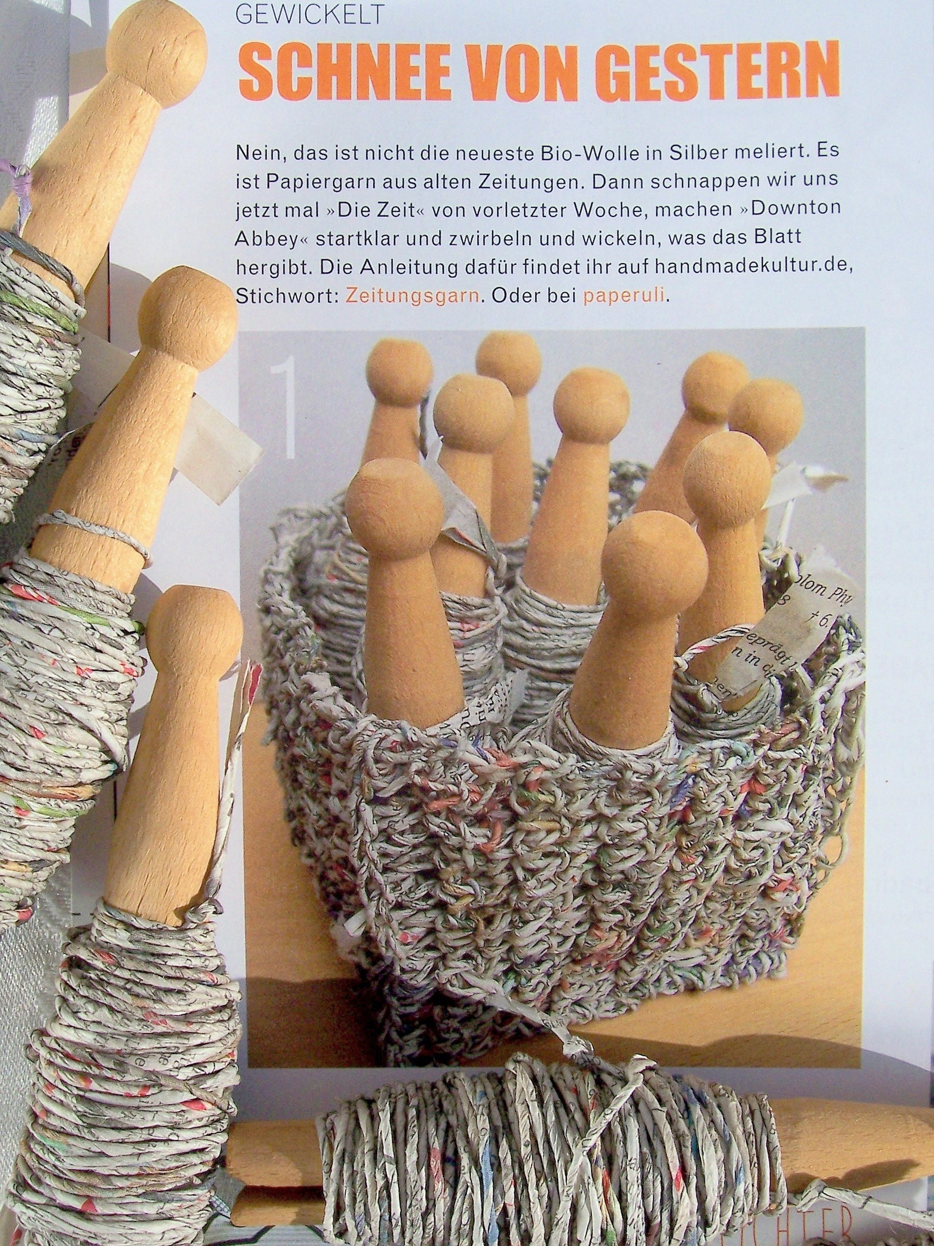 Newspaper Yarn 10m Recycled Paper Yarn From Newspapers Etsy