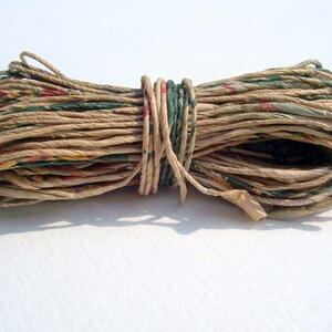 15 m Kraft Paper Cords, Recycled Gift Wrapping Twine image 2