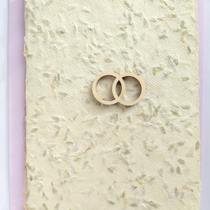 Hochzeitskarte Lavendel Büttenkarte, handgeschöpftes Lavendelpapier zur Hochzeit, romantische Glückwunschkarte Lavendelblüten