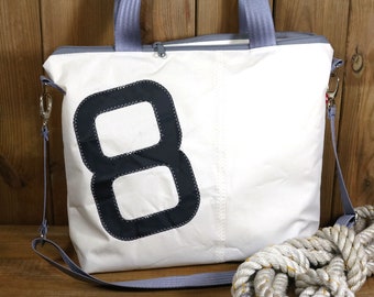 Shoulder bag "DELUXE" made from upcycled sails