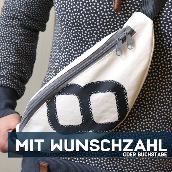 Personalisierbare Bauchtasche Hipbag aus Segel