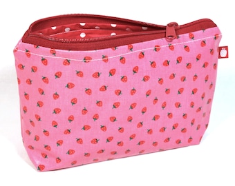 Toiletry bag coated inside and outside cotton make-up bag toiletry bag made of oilcloth