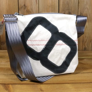 Small shoulder bag made from upcycled sails