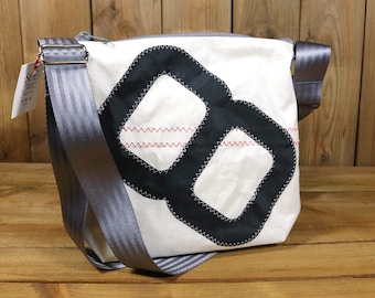 Small shoulder bag made from sail upcycling