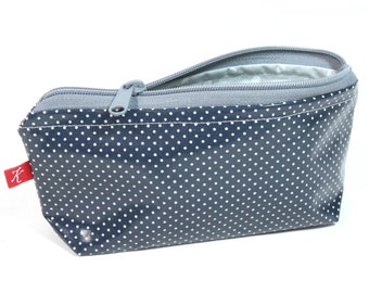 Pencil case cosmetic bag made of coated cotton oilcloth