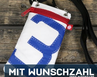 Small canvas phone crossbody bag, customizable
