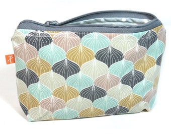 Toiletry bag coated inside and outside cotton make-up bag cosmetic bag made of oilcloth