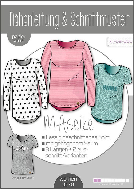 Schnittmuster kibadoo Bente Raglan-Strickmantel Gr 32-58 Papierschnittmuster