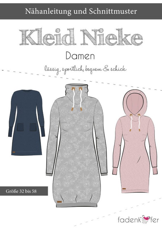 Schnittmuster kibadoo Bente Raglan-Strickmantel Gr 32-58 Papierschnittmuster