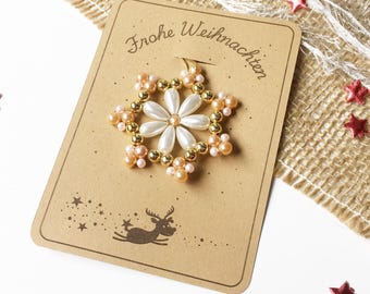 Merry Christmas DIY Christmas card, printable Christmas greeting in a bag template, PDF card for wrapping a Secret Santa gift, printable download