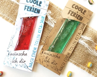 Regalo di commiato per l'asilo, inizio delle vacanze scolastiche (modello stampabile), ghiacciolo per l'asilo in PDF, regalo per gli insegnanti, ringraziamento a fine anno scolastico - ME