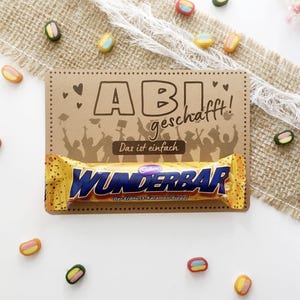 Printbare Abi felicitatiekaart - gedaan - geslaagd - cadeaukaart - om af te drukken - kleinigheidje - cadeau-idee - Abitur
