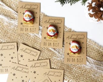 Christmas party favor, Christmas party table decoration, printable Christmas greeting gift, magical Advent season, so glad you're here