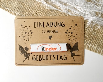 Druckvorlage Kindergeburtstag Einladung, Elfen Kindergeburtstagseinladung zum Ausdrucken, DIY Geburtstagseinladung Kinder, Bastelvorlage PDF